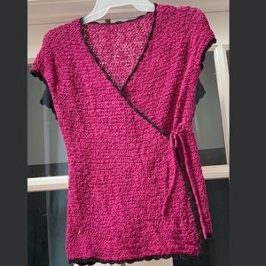 Girl’s Hand Crocheted Wrap Top